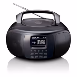 Lenco SCD-6000 Radio portable Numérique Noir