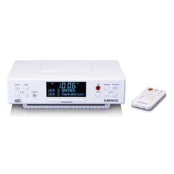 Lenco KCR-190 Cuisine Analogique et numérique Blanc