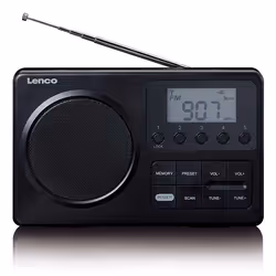 Lenco MPR-035BK Portable Analogique et numérique Noir - Vue supplémentaire 2