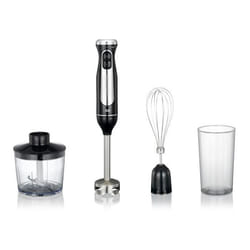 Melissa 16210069 0,7 L Mélangeur par immersion 600 W Noir, Acier inoxydable