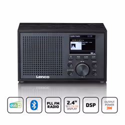 Lenco DAR-017BK Radio portable Numérique Noir