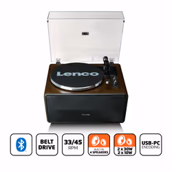 Lenco LS-470WA platine Tourne-disque entraîné par courroie Noir - Vue supplémentaire 6