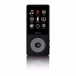 Lenco Xemio-860, Lecteur MP3, 8 Go, TFT, 130 g, Noir, Gris, Casque audio