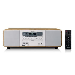 Lenco DAR-251WDWH - Radio stéréo DAB+/FM CD 2 USB Bluetooth® QI télécommande - Bois/Blanc