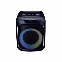Enceinte TWS Bluetooth 5.0 Compacte IPX4 100W RMS avec Éclairage LED et Micro Lenco Noir