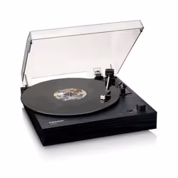 Lenco LS-15BK platine Tourne-disque entraîné par courroie Noir
