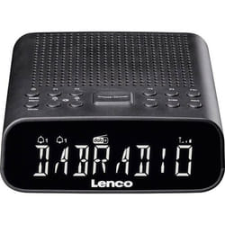 Radio-réveil - LENCO - CR-606BK - DAB+ - Bluetooth - Écran LCD réglable