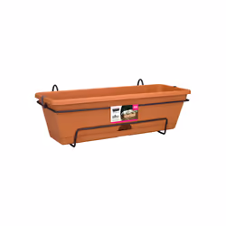 elho Green Basics Trough, Kit de plantation en pot, Mural, Plastique, Marron, Rectangle, Intérieur & extérieur