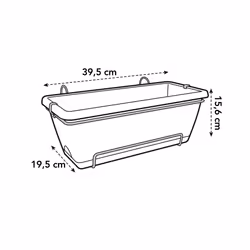 elho 8711904157401 pot à fleurs Extérieure Plastique Noir - Vue supplémentaire 7