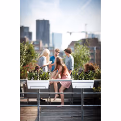 elho loft urban trough allin1 50 Extérieure Kit de plantation en pot Support Polypropylène (PP) Blanc - Vue supplémentaire 4