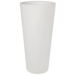 Pot de fleurs rond Pure Straight High Ø 60 x H.125 cm - Blanc