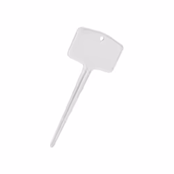 elho green basics plantlabels s, Étiquette pour plante, Polypropylène, Blanc, 65 mm, 3 mm, 125 mm