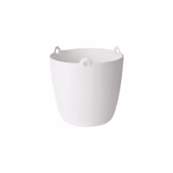 elho brussels hanging basket 18cm, Panier suspendu pour plantes, Support, Polypropylène (PP), Blanc, Rond, Intérieure