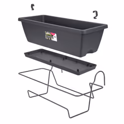 elho barcelona allin1 50cm Extérieure Kit de plantation en pot Support Polypropylène (PP) Anthracite - Vue supplémentaire 5