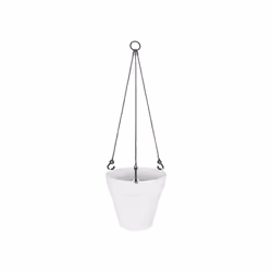 elho loft urban hanging basket 20, Panier suspendu pour plantes, Support, Polypropylène (PP), Blanc, Rond, Extérieure
