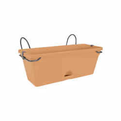 elho green basics trough mini allin1 30cm, Kit de plantation en pot, Support, Polypropylène (PP), Terre cuite, Rectangle, Ext ...