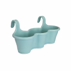 elho corsica easy hanger trio, Kit de plantation en pot, Support, Polypropylène (PP), Couleur menthe, Rectangle, Extérieure