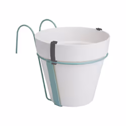 elho loft urban balcony potholder, Kit de plantation en pot, Support, Métal, Blanc, Extérieure, Monochromatique
