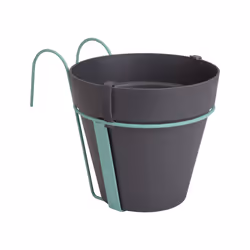 elho loft urban balcony potholder, Kit de plantation en pot, Support, Métal, Anthracite, Extérieure, Monochromatique
