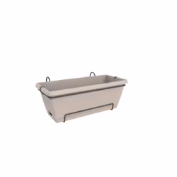 elho barcelona xl allin1 55cm, Kit de plantation en pot, Support, Polypropylène (PP), Taupe, Rectangle, Extérieure
