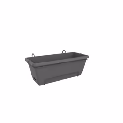 elho barcelona xl allin1 55cm, Kit de plantation en pot, Support, Polypropylène (PP), Anthracite, Rectangle, Extérieure