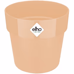 Elho - Bac à fleurs rond jardinière Menthe Mûre Violet Pêche en plastique pour extérieur jardin terrasse pot de fleurs couleurs Nude / 2.9 Litres