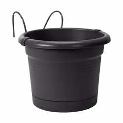 elho 8711904344900 jardinière Noir Métal, Plastique