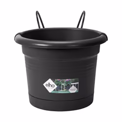 elho 8711904344900 jardinière Noir Métal, Plastique