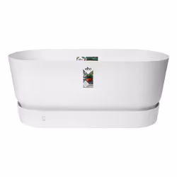 elho 8711904346874 pot à fleurs Extérieure Plastique Blanc