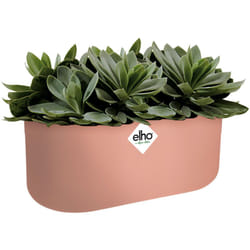 Jardinière ovale pot de fleur Rose 3,7L bac à fleurs en plastique pour jardin terrasse décoration