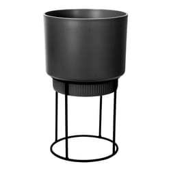 elho 8711904349707 jardinière Noir Métal, Plastique