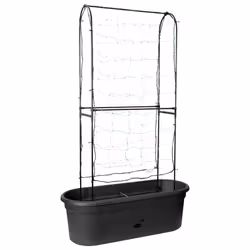 elho 8711904350307, Métal, Plastique, Noir, Ovale, Extérieure, 100%, 100%