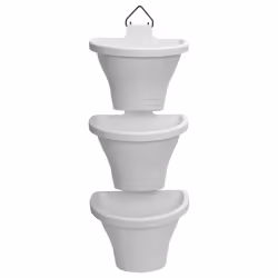elho 8711904350451 jardinière Blanc Métal, Plastique