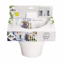 elho 8711904350451 jardinière Blanc Métal, Plastique