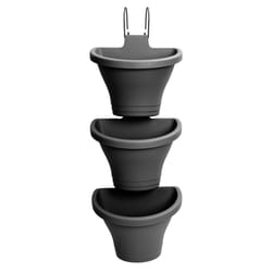 elho 8711904350475 jardinière Noir Métal, Plastique