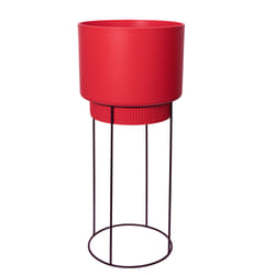elho 8711904350581 jardinière Rouge Métal, Plastique