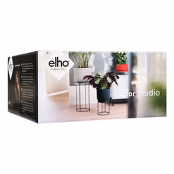 elho 8711904352257 jardinière Noir Métal, Plastique