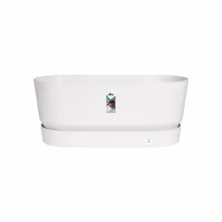 elho 8711904356484 pot à fleurs Extérieure Plastique Blanc