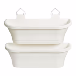 elho 8711904357184 jardinière Blanc Métal, Plastique