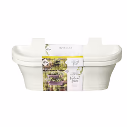 elho 8711904357184 jardinière Blanc Métal, Plastique