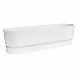 elho 8711904357672 pot à fleurs Extérieure Plastique Blanc