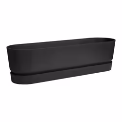 elho 8711904357702 pot à fleurs Extérieure Plastique Noir