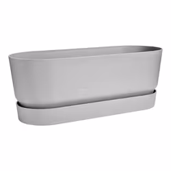 elho 8711904358440 pot à fleurs Extérieure Plastique Gris