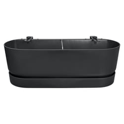 elho 8711904496395 pot à fleurs Plastique Noir
