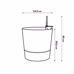 elho 8711904497316 jardinière Gris Plastique - Vue supplémentaire 16