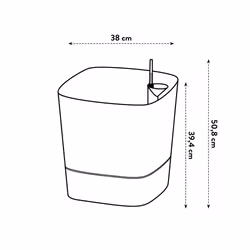 elho 8711904497507 jardinière Gris Plastique - Vue supplémentaire 15