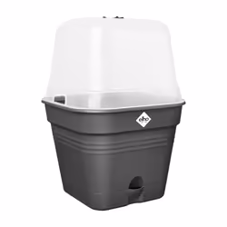 elho 8711904515317 pot à fleurs Plastique Noir