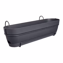 elho 8711904522445 pot à fleurs Plastique Noir