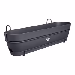 elho 8711904522445 pot à fleurs Plastique Noir