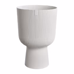 ELHO Pot de fleur Vibes Fold Coupe - Blanc - Ø 29.5 x H 45 cm - Intérieur - 100% recyclé